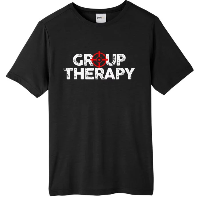 Gun Range Group Therapy Target Shooting Funny ChromaSoft Performance T-Shirt