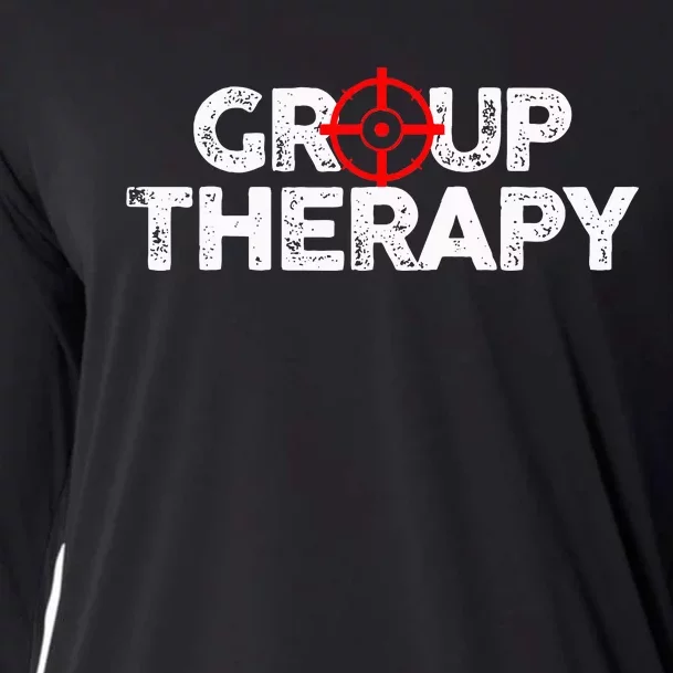 Gun Range Group Therapy Target Shooting Funny Cooling Performance Long Sleeve Crew