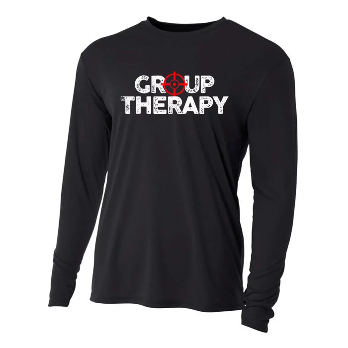 Gun Range Group Therapy Target Shooting Funny Cooling Performance Long Sleeve Crew