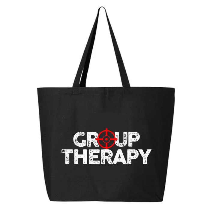 Gun Range Group Therapy Target Shooting Funny 25L Jumbo Tote