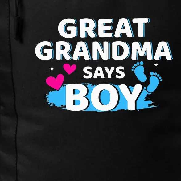 Gender reveal great grandma says matching baby party Daily Commute Backpack