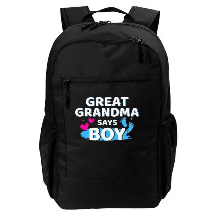 Gender reveal great grandma says matching baby party Daily Commute Backpack