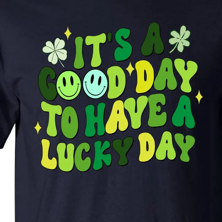 Green Retro Groovy St Patricks Day Party funny Tall T-Shirt