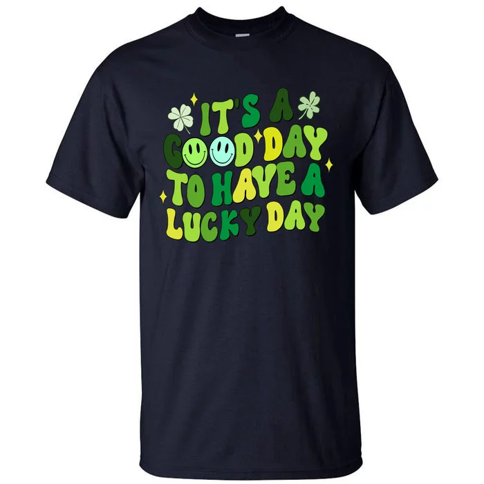 Green Retro Groovy St Patricks Day Party funny Tall T-Shirt