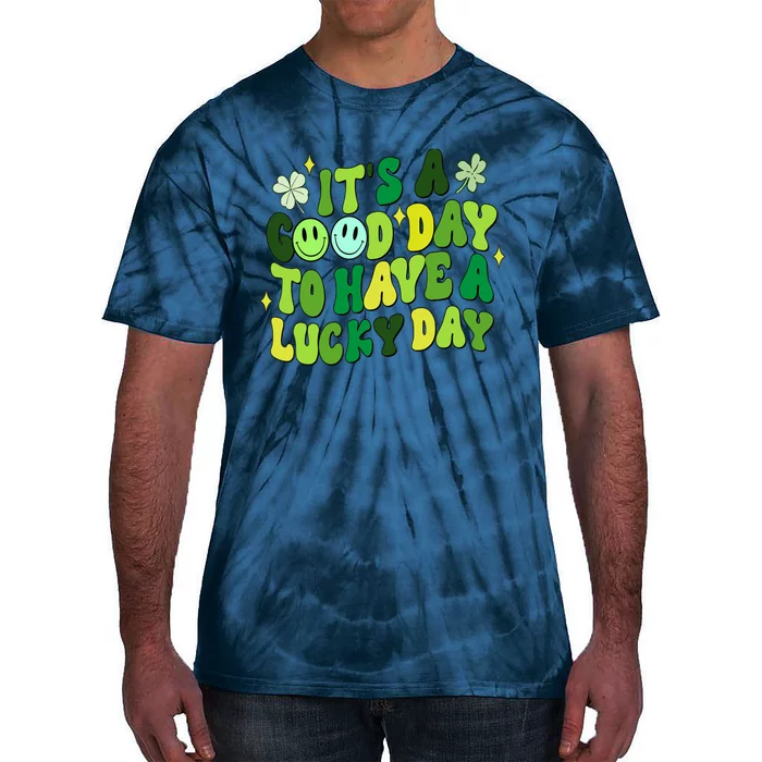 Green Retro Groovy St Patricks Day Party funny Tie-Dye T-Shirt