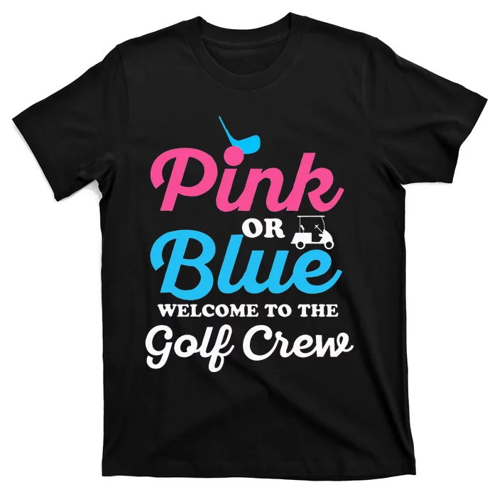 Gender Reveal Golf Design for a Golf Family T-Shirt