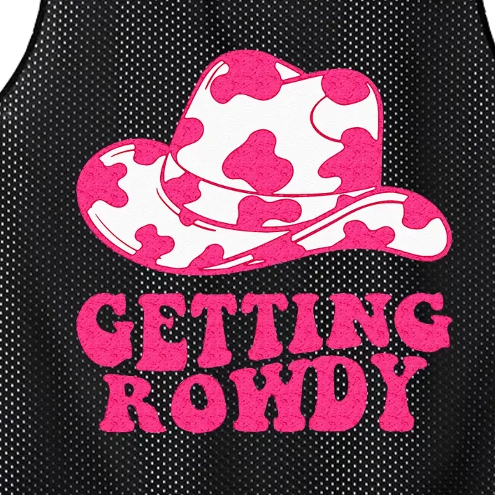 Getting Rowdy Getting Hitched Nashville Bachelorette Party Mesh Reversible Basketball Jersey Tank