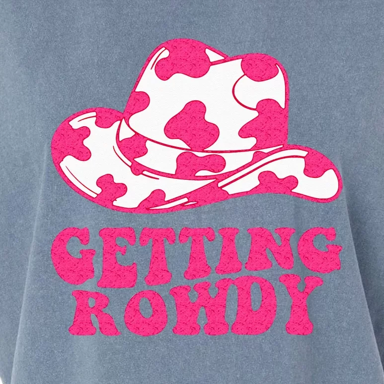 Getting Rowdy Getting Hitched Nashville Bachelorette Party Garment-Dyed Women's Muscle Tee