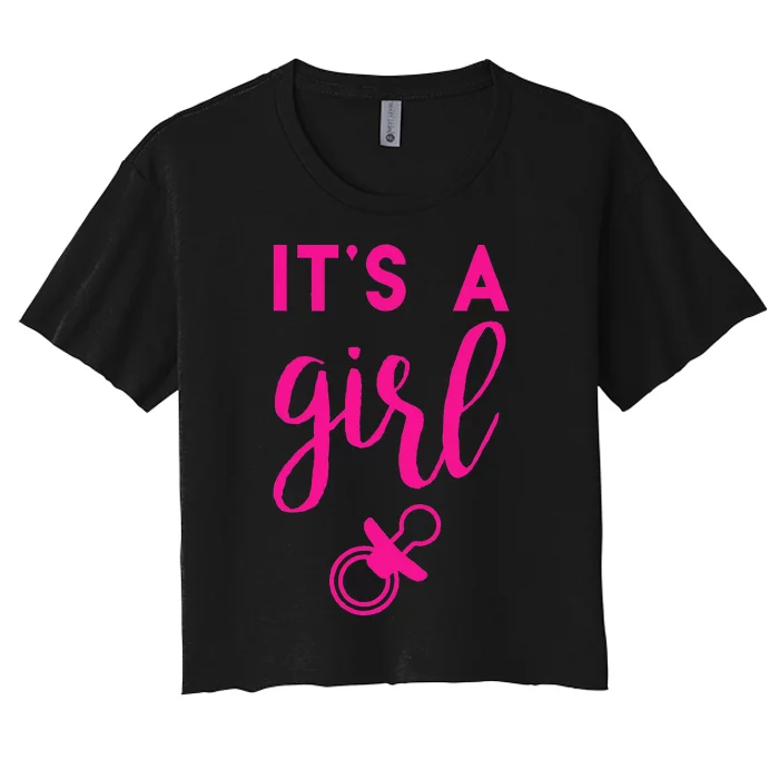 Gender Reveal Women's Crop Top Tee