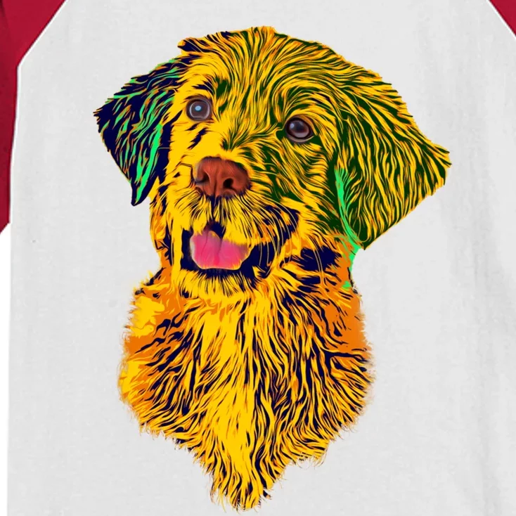 Golden Retriever Gorgeous Pet Dog Lover Gift Kids Colorblock Raglan Jersey