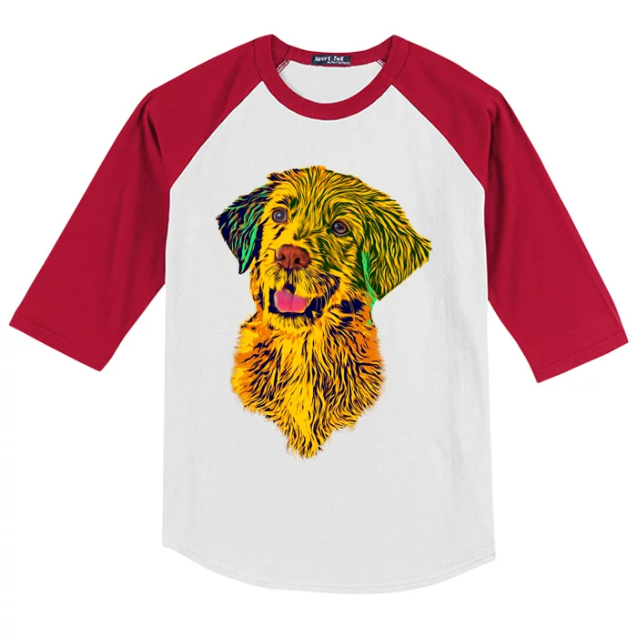 Golden Retriever Gorgeous Pet Dog Lover Gift Kids Colorblock Raglan Jersey