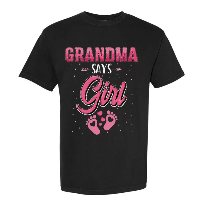 Gender reveal grandma says baby matching family set Garment-Dyed Heavyweight T-Shirt