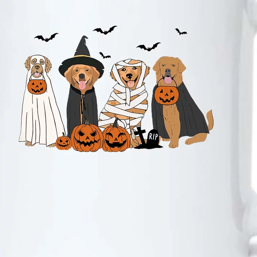 Golden Retriever Ghost Dog Halloween Black Color Changing Mug