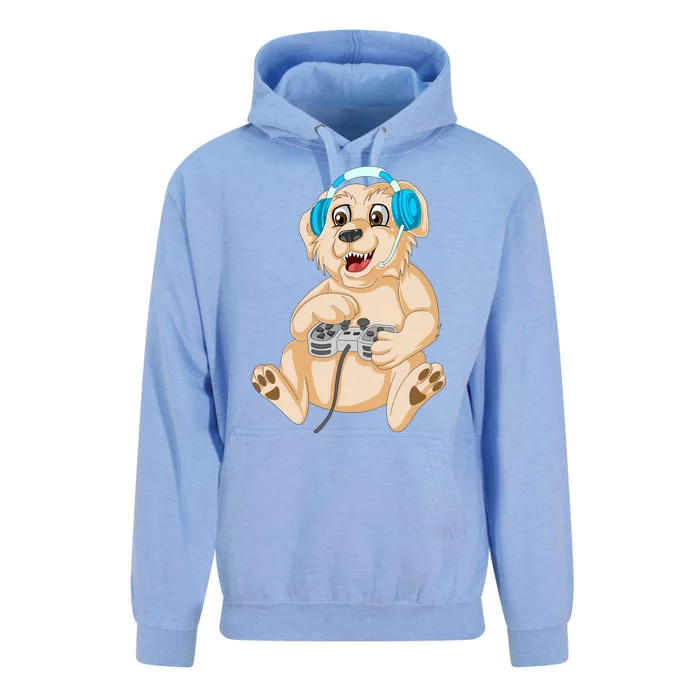 Golden Retriver Gamer Unisex Surf Hoodie