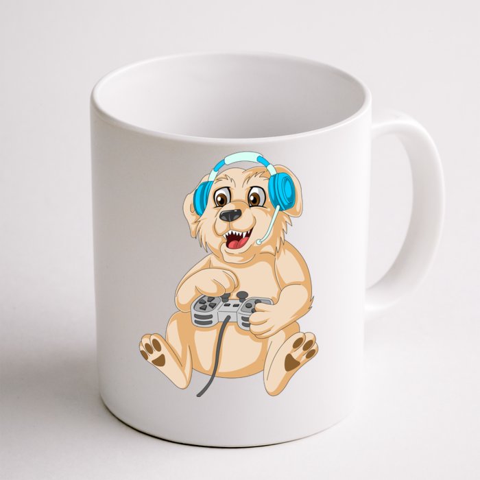 Golden Retriver Gamer Front & Back Coffee Mug