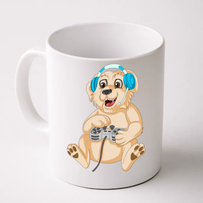 Golden Retriver Gamer Front & Back Coffee Mug