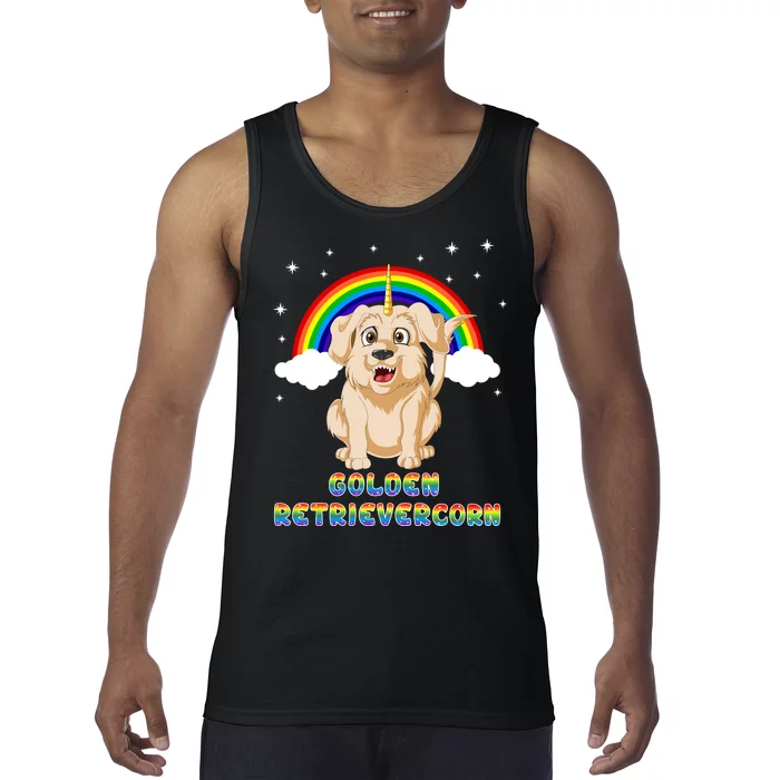 Golden Retriver Golden Retrivercorn Tank Top