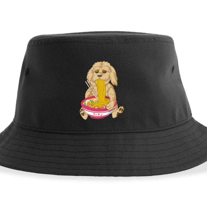 Goldendoodle Ramen Sustainable Bucket Hat