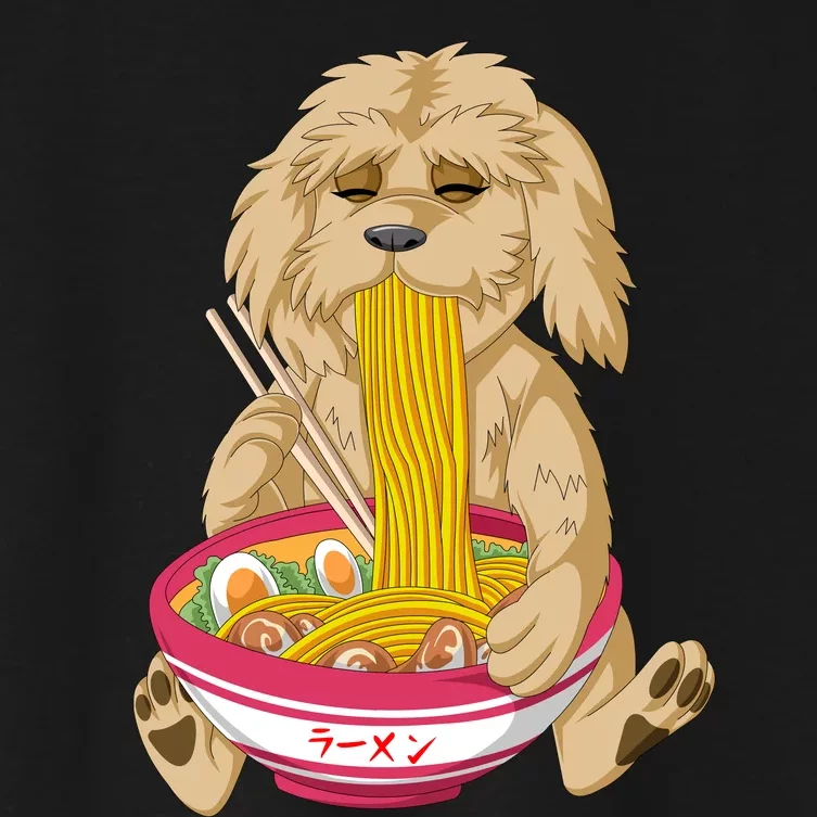 Goldendoodle Ramen Women's Crop Top Tee