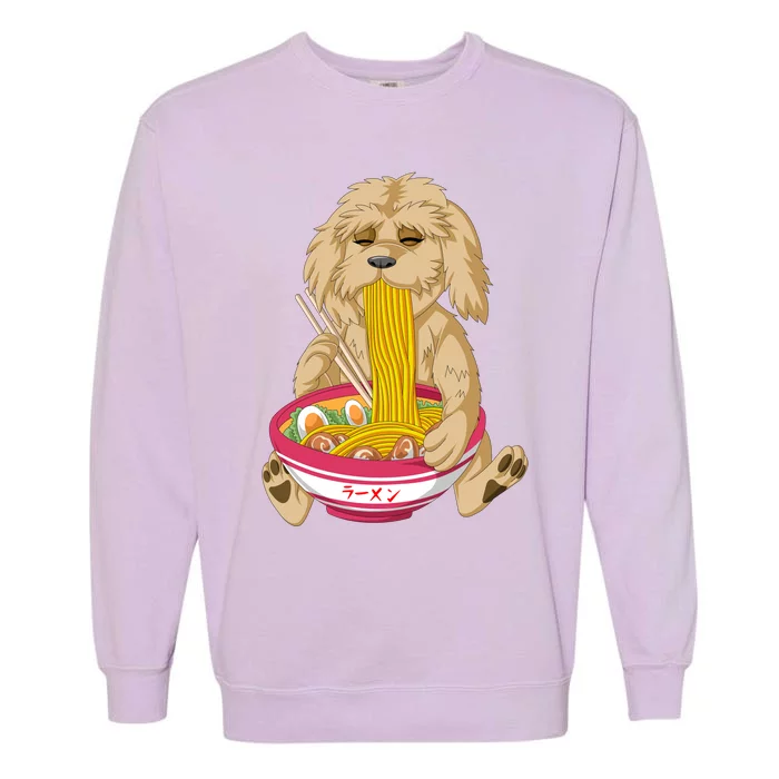 Goldendoodle Ramen Garment-Dyed Sweatshirt