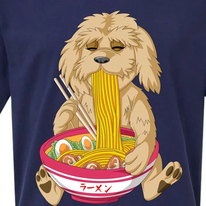 Goldendoodle Ramen Sueded Cloud Jersey T-Shirt