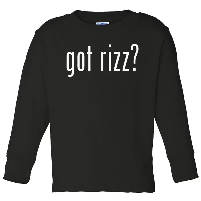 Got Rizz Toddler Long Sleeve Shirt