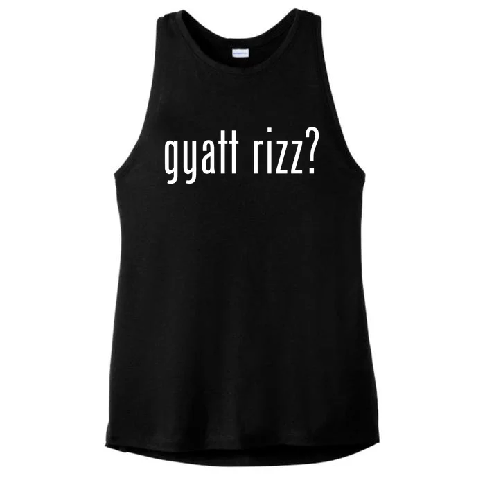 Gyatt Rizz Ladies Tri-Blend Wicking Tank