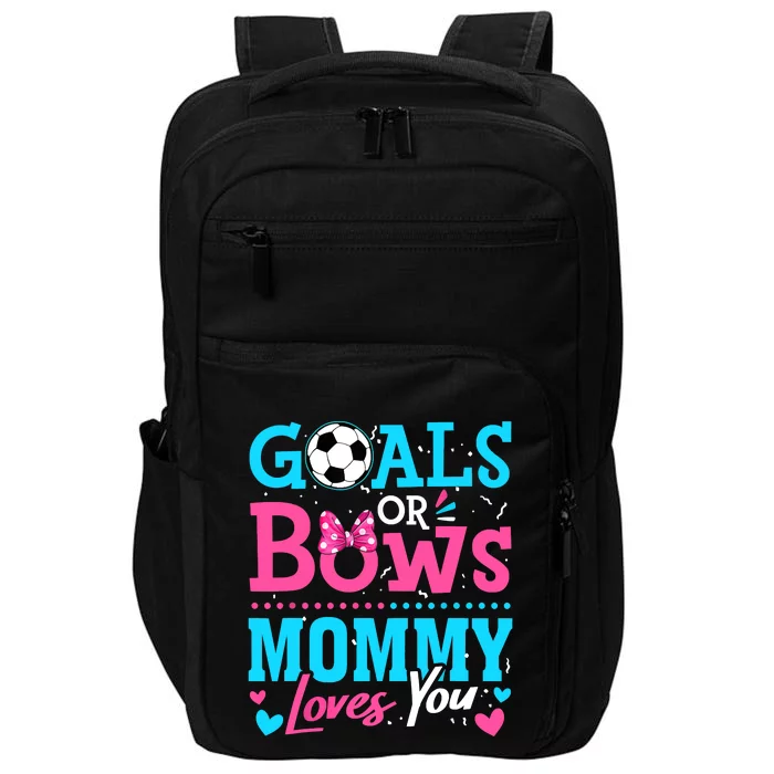 Gender Reveal Goals Or Bows Mommy Loves You Soccer Impact Tech Backpack