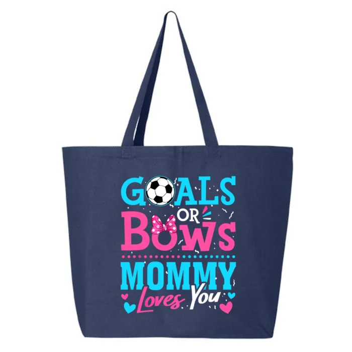 Gender Reveal Goals Or Bows Mommy Loves You Soccer 25L Jumbo Tote