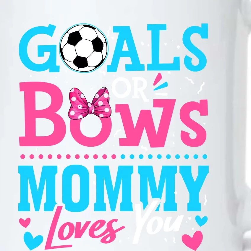 Gender Reveal Goals Or Bows Mommy Loves You Soccer Black Color Changing Mug