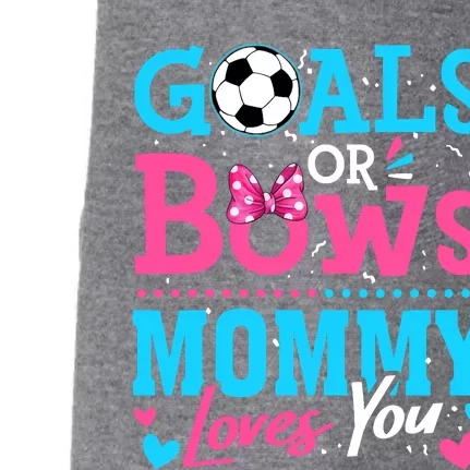 Gender Reveal Goals Or Bows Mommy Loves You Soccer Doggie 3-End Fleece Hoodie