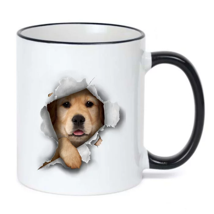 Golden Retriever Gift Golden Dog Gift For Dog Lovers Black Color Changing Mug