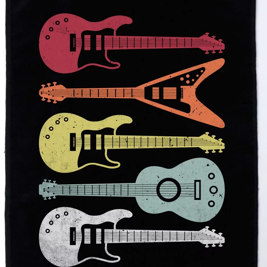 Guitar Retro Platinum Collection Golf Towel