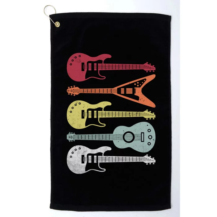 Guitar Retro Platinum Collection Golf Towel