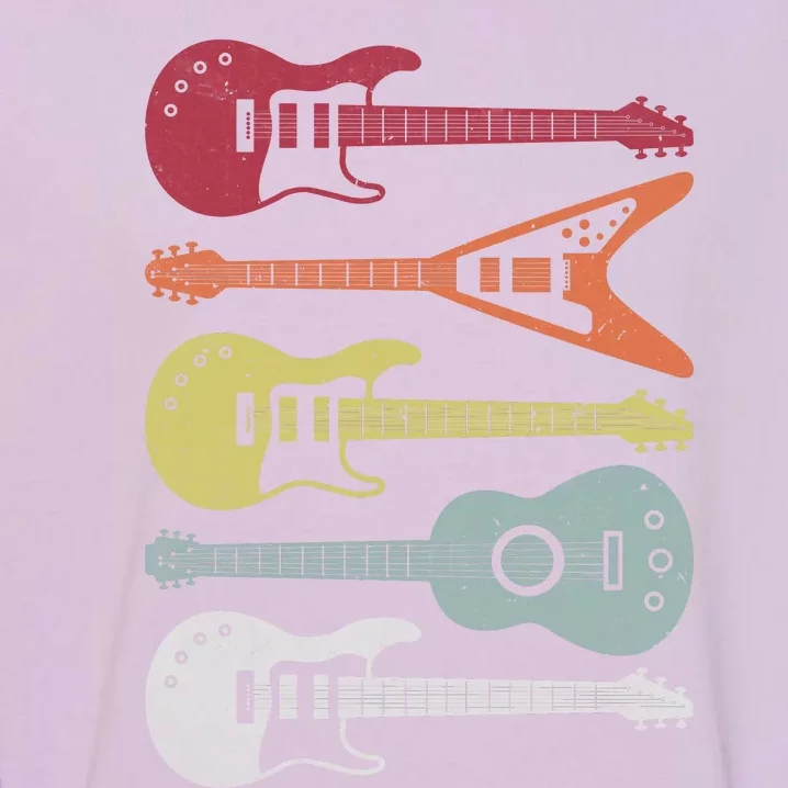 Guitar Retro Garment-Dyed Sweatshirt