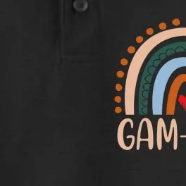 GamGam Rainbow Grandma Cute Mothers Day Funny GamGam Dry Zone Grid Performance Polo