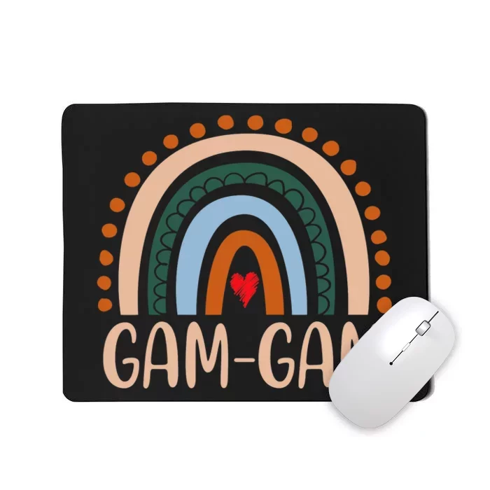 GamGam Rainbow Grandma Cute Mothers Day Funny GamGam Mousepad