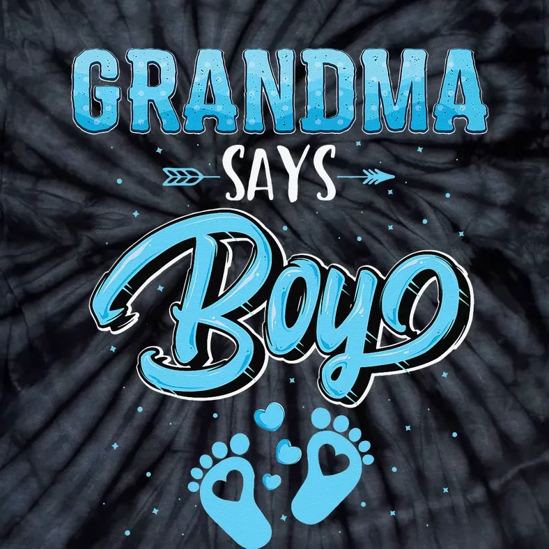 Gender reveal grandma says baby matching family set Tie-Dye T-Shirt