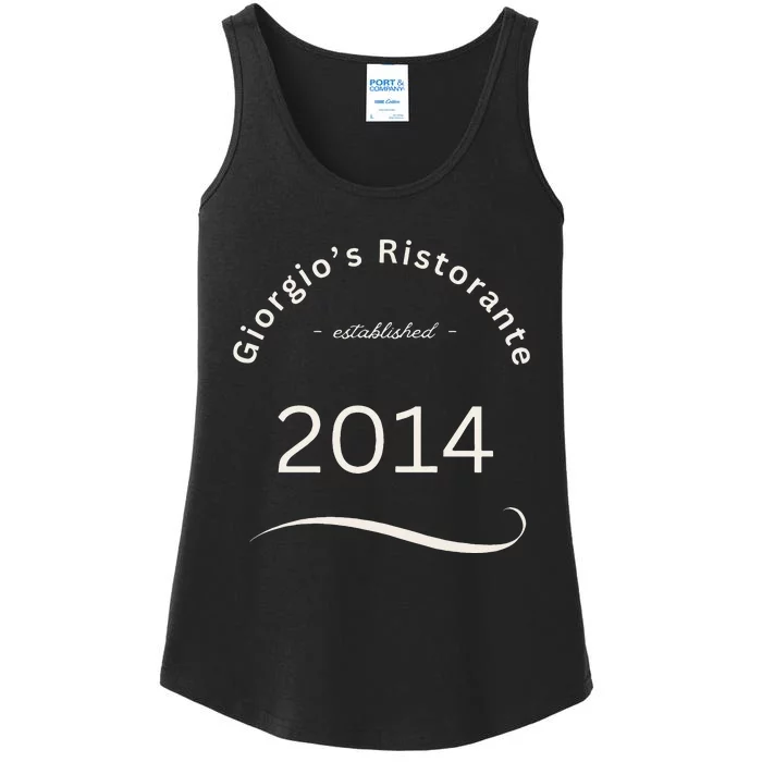 Giorgios Ristorante Great Food Atmosphere Aura Ladies Essential Tank