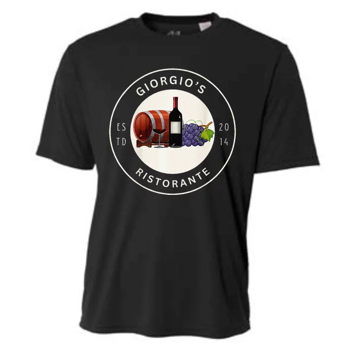 GiorgioS Ristorante Great Food Atmosphere Aura Cooling Performance Crew T-Shirt