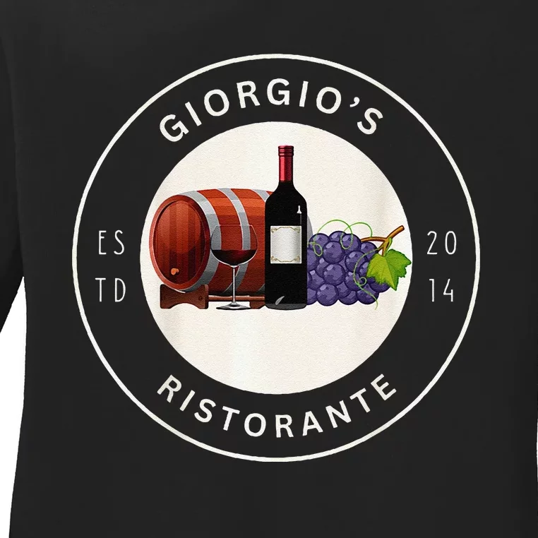 GiorgioS Ristorante Great Food Atmosphere Aura Ladies Long Sleeve Shirt