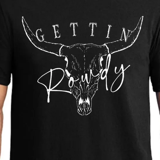 Getting Rowdy Getting Hitched Western Bachelorette Pajama Set