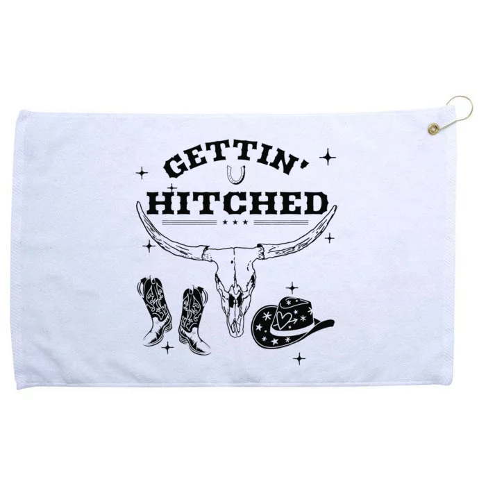 Getting Rowdy Getting Hitched Nashville Bachelorette Party Grommeted Golf Towel