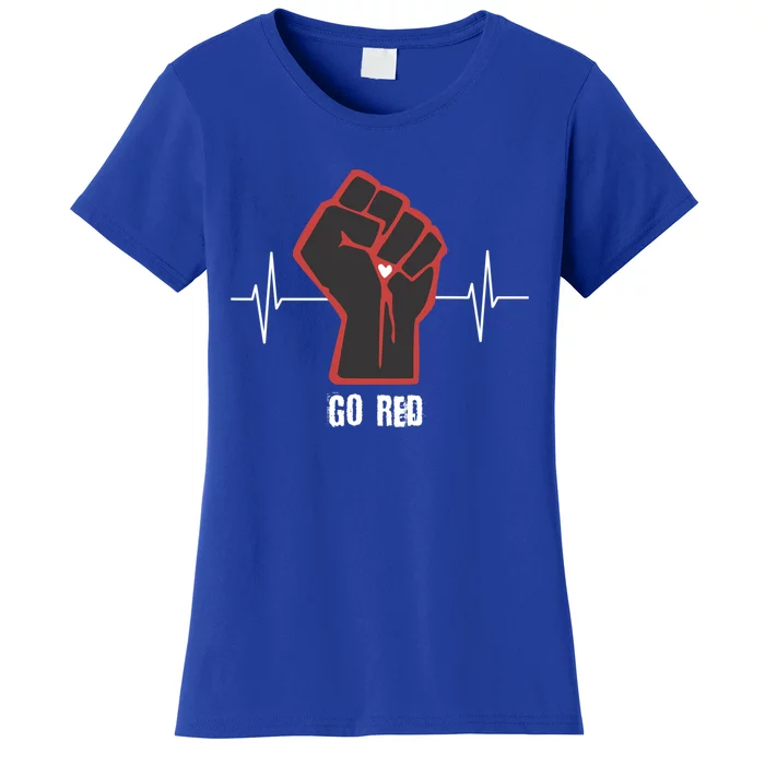 Go Red Heart Disease Awareness Month Gift Women's T-Shirt