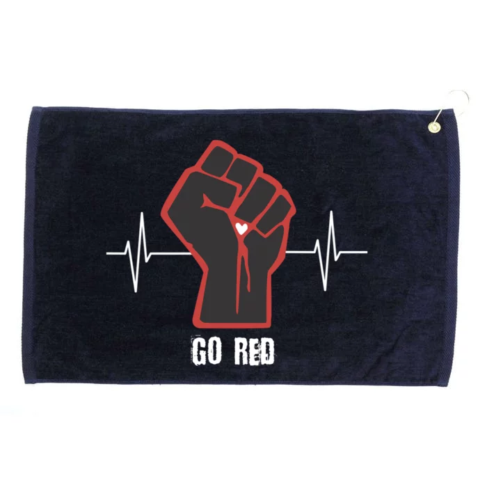 Go Red Heart Disease Awareness Month Gift Grommeted Golf Towel