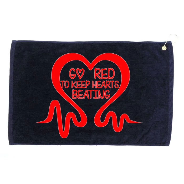 Go Red Heart Disease Awareness Month Gift Grommeted Golf Towel