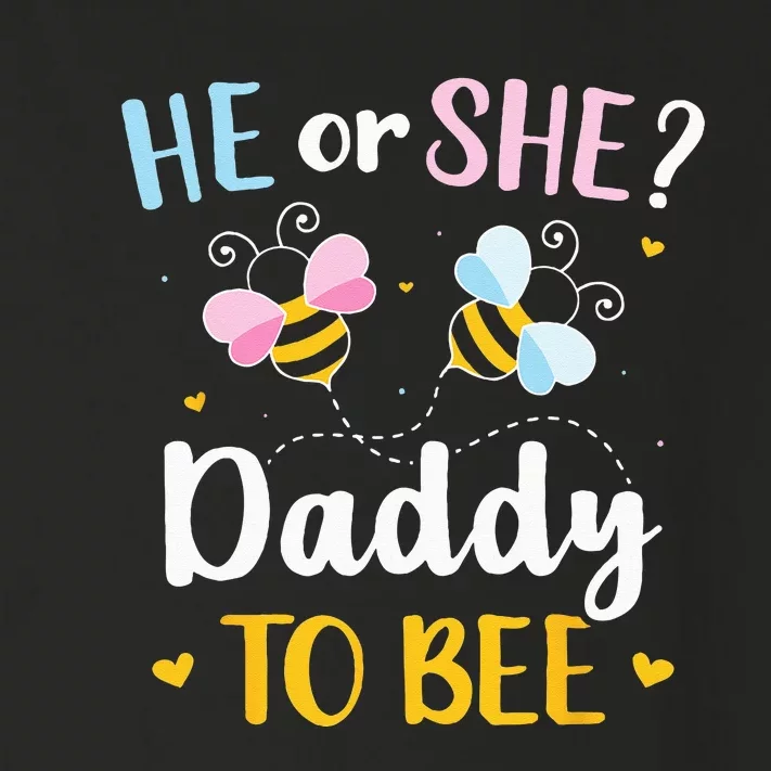 Gender reveal he or she daddy matching family baby party Toddler Long Sleeve Shirt