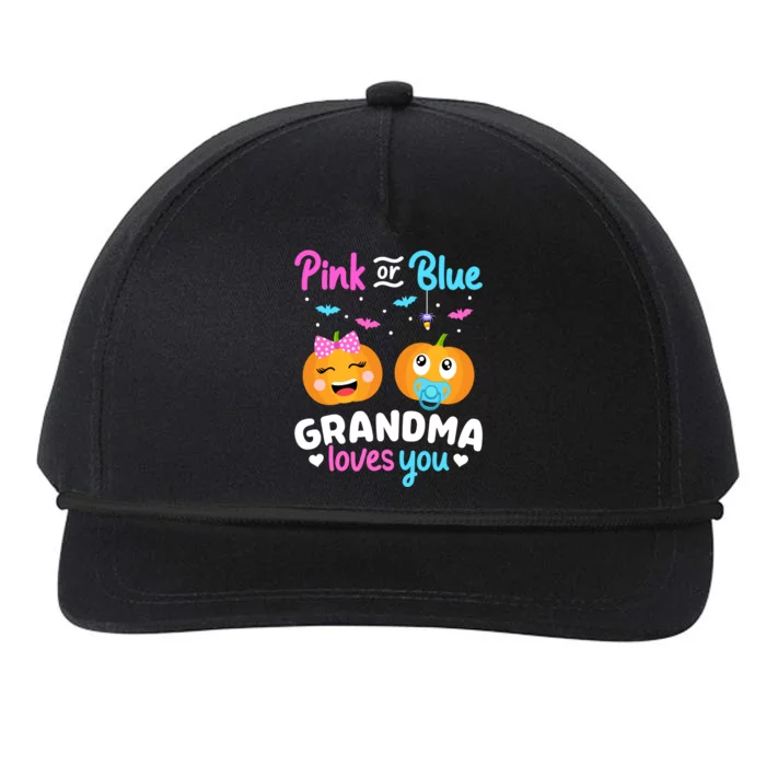 Gender Reveal Halloween Pregnancy Pink Blue Grandma Love Cute Gift Snapback Five-Panel Rope Hat