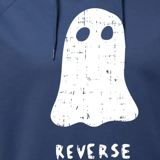 Ghost Reverse Halloween Costume Funny Ghoul Spirit Gift Performance Fleece Hoodie