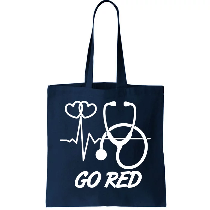 Go Red Heart Disease Awareness Month Wear Red Tote Bag